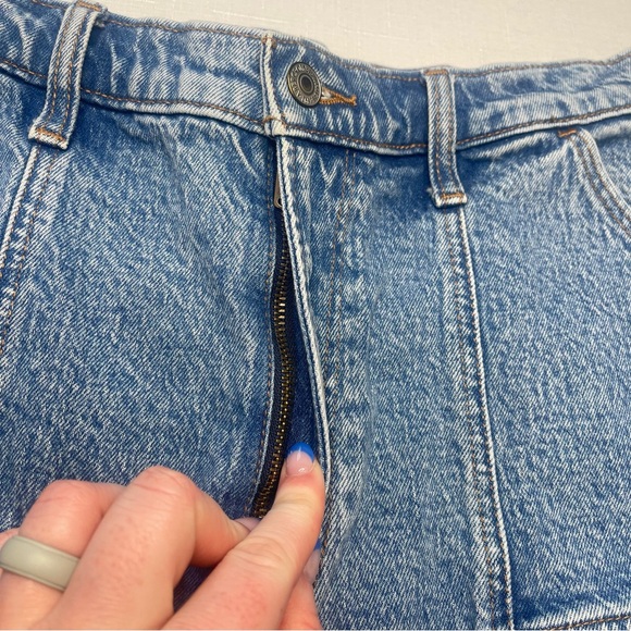 Denim Women's Shorts Abercrombie & fitch high rise cargo shorts sz 31 curve love - Picture 10 of 10